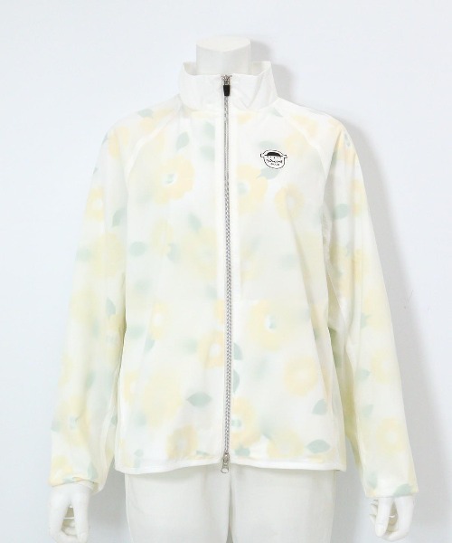 Picone CLUB(ピッコーネクラブ)の「花柄透けブルゾン(ブルゾン・レディース・ブラック/ホワイト×レッド/ホワイト×イエロー・S/M/L)」の5枚目の写真