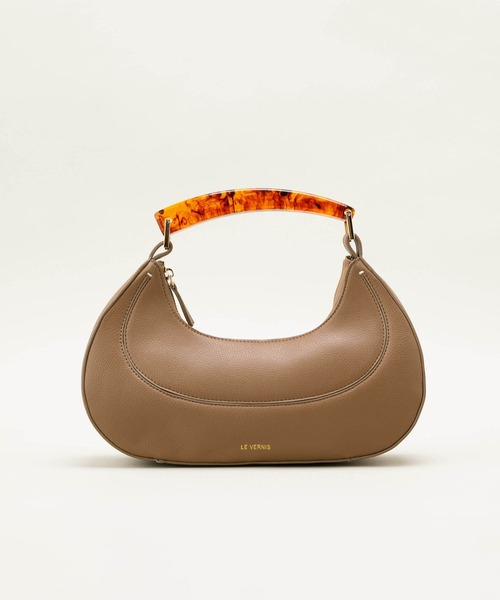 LE VERNIS（ル・ベルニ）の「LE VERNIS(ル・ベルニ)Marble horn bag（ハンドバッグ・レディース・ブラック/モカ/イエロー/レッド・FREE）」の11枚目の写真