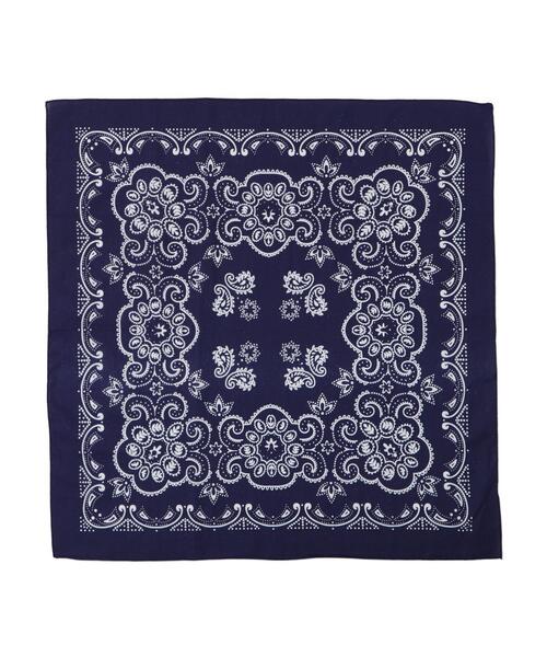 WEGO（ウィゴー）の「WEGO/BIGバンダナ（バンダナ/スカーフ・キッズ・レッド/ホワイト/ネイビー/ブラック・FREE）」の7枚目の写真