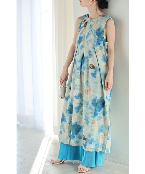 cawaii（カワイイ）の「重ね着楽しむ プリーツパンツ（その他パンツ・レディース・ピンク/ブラウン/シルバー/ブルー/ネイビー・SHORT/LONG）」の12枚目の写真