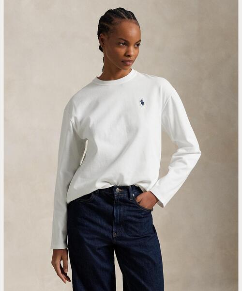 ラルフローレン　コットン ジャージー ロングスリーブ Tシャツ コットン ジャージー ロングスリーブ Tシャツ（Tシャツ/カットソー