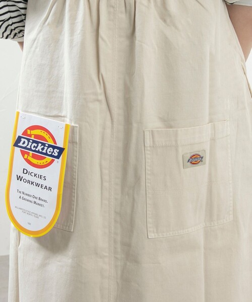 Dickies（ディッキーズ）の「【WEB限定】Dickies（ディッキーズ）別注サイドジップジャンパースカート（ジャンパースカート・レディース・ブラック/オフホワイト・L/M）」の8枚目の写真
