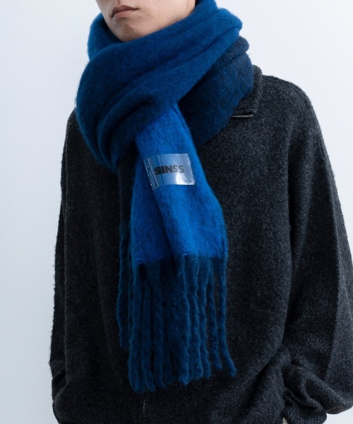 SINSS マフラー SINSS 「SINSS」 マフラー フリー ブラウン メンズ : ZOZOTOWN