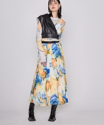 casane | CASANE（カサネ）マーブルペイントプリーツスカート(スカート)