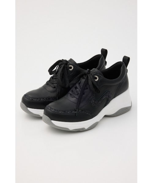 STACCATO（スタッカート）の「ジョイハイヒールスリッポン（スニーカー・レディース・ブラック/ホワイト・24.5cm/24cm/23.5cm/23cm/22.5cm）」の3枚目の写真