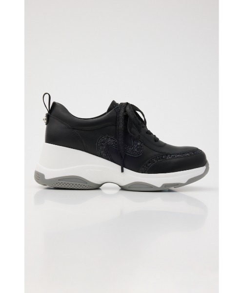 STACCATO（スタッカート）の「ジョイハイヒールスリッポン（スニーカー・レディース・ブラック/ホワイト・24.5cm/24cm/23.5cm/23cm/22.5cm）」の5枚目の写真