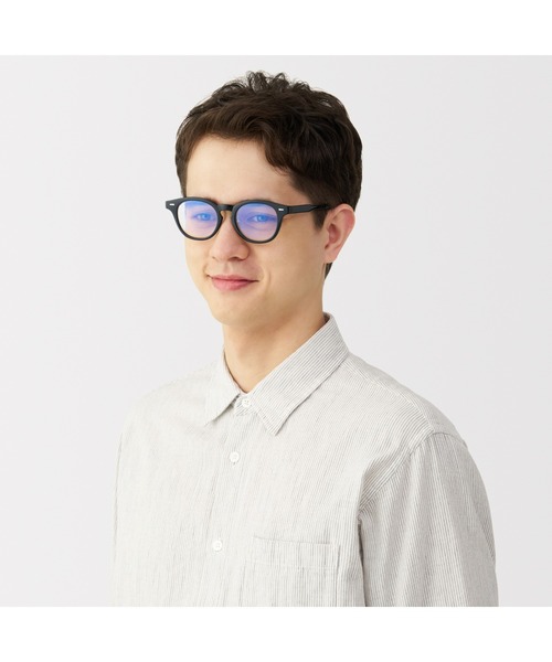 無印良品（ムジルシリョウヒン）の「ブルーライト対応　ボストン型　サングラス（サングラス・レディース・グレー/ブラック/ブラウン系/ブラウン・FREE）」の9枚目の写真