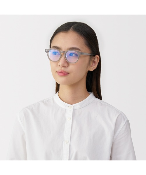 無印良品（ムジルシリョウヒン）の「ブルーライト対応　ボストン型　サングラス（サングラス・レディース・グレー/ブラック/ブラウン系/ブラウン・FREE）」の13枚目の写真