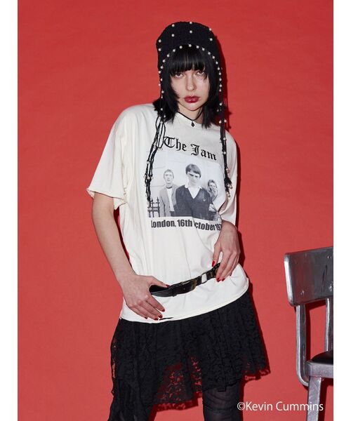 jouetie（ジュエティ）の「【KevinCummins×jouetie】BIGフォトTシャツ（Tシャツ/カットソー・レディース・ブラック/ピンク/オフホワイト・MEDIUM）」の4枚目の写真