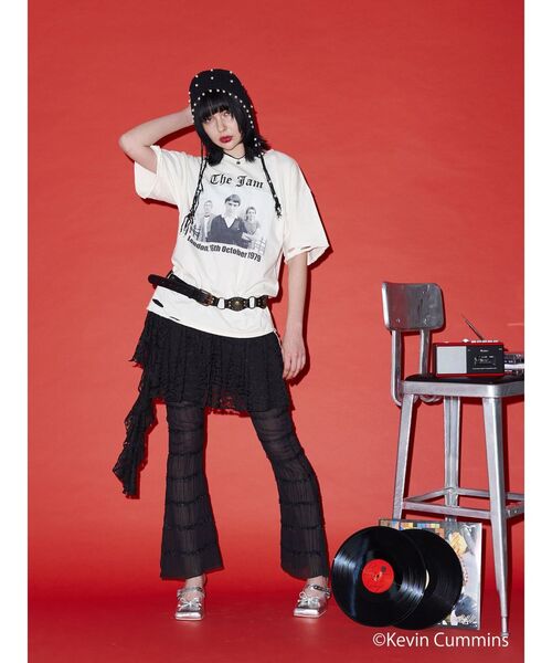 jouetie（ジュエティ）の「【KevinCummins×jouetie】BIGフォトTシャツ（Tシャツ/カットソー・レディース・ブラック/ピンク/オフホワイト・MEDIUM）」の5枚目の写真