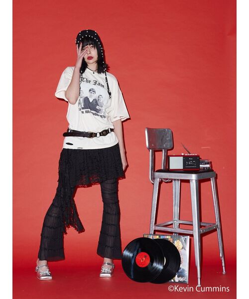 jouetie（ジュエティ）の「【KevinCummins×jouetie】BIGフォトTシャツ（Tシャツ/カットソー・レディース・ブラック/ピンク/オフホワイト・MEDIUM）」の6枚目の写真