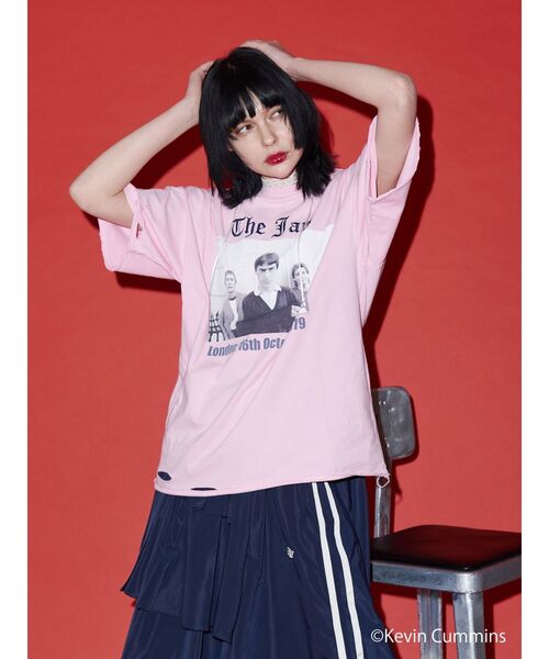 jouetie（ジュエティ）の「【KevinCummins×jouetie】BIGフォトTシャツ（Tシャツ/カットソー・レディース・ブラック/ピンク/オフホワイト・MEDIUM）」の7枚目の写真