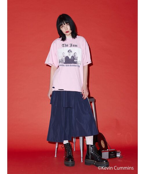 jouetie（ジュエティ）の「【KevinCummins×jouetie】BIGフォトTシャツ（Tシャツ/カットソー・レディース・ブラック/ピンク/オフホワイト・MEDIUM）」の10枚目の写真