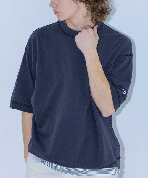 セール】＜Champion × monkey time＞ ピグメント リブ Tシャツ