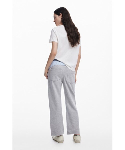 Desigual（デシグアル）の「フラワーエンブロイダリーTシャツ（Tシャツ/カットソー・レディース・ホワイト・L/XL/XS/M/S）」の5枚目の写真