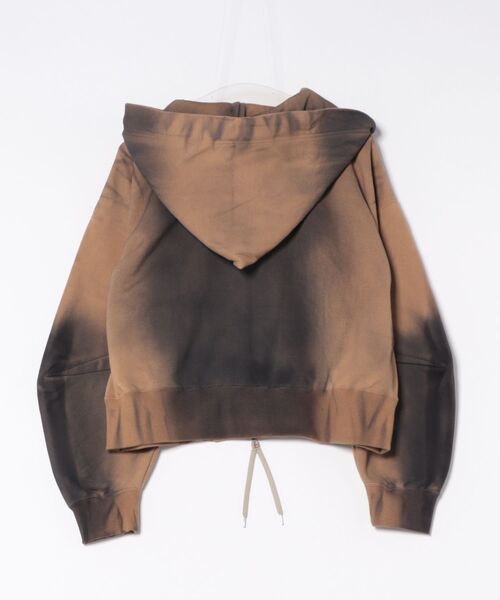 Vivienne Westwood（ヴィヴィアンウエストウッド）の「ｽﾌﾟﾚｰﾀﾞｲ裏毛ﾎﾟｲﾝﾄｽﾘｰﾌﾞｼﾞｯﾌﾟﾌｰﾃﾞｨｰ（その他アウター・レディース・チャコールグレー×ブラック/ブラウン系その他・FREE）」の3枚目の写真