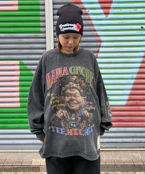 EXAMPLE（エグザンプル）の「EXAMPLE ”WORK OF FICTION” MAMA GNOME L/S TEE（Tシャツ/カットソー・メンズ・ブラック系その他・XXL/XL/L/M）」の16枚目の写真
