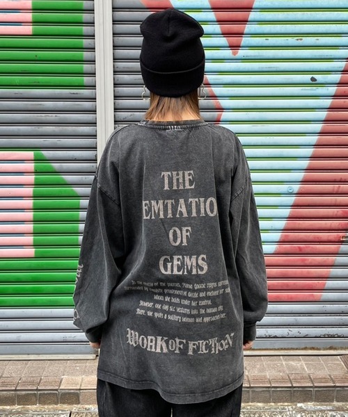 EXAMPLE（エグザンプル）の「EXAMPLE ”WORK OF FICTION” MAMA GNOME L/S TEE（Tシャツ/カットソー・メンズ・ブラック系その他・XXL/XL/L/M）」の14枚目の写真