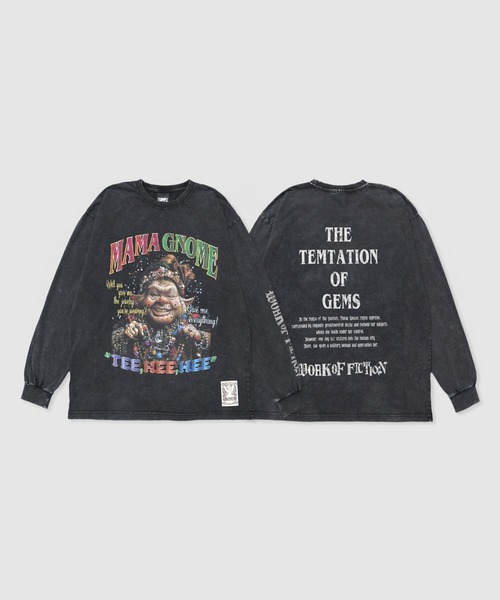 EXAMPLE（エグザンプル）の「EXAMPLE ”WORK OF FICTION” MAMA GNOME L/S TEE（Tシャツ/カットソー・メンズ・ブラック系その他・XXL/XL/L/M）」の7枚目の写真