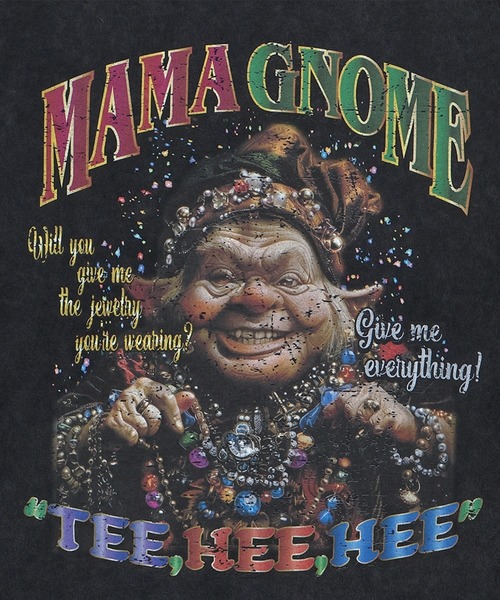 EXAMPLE（エグザンプル）の「EXAMPLE ”WORK OF FICTION” MAMA GNOME L/S TEE（Tシャツ/カットソー・メンズ・ブラック系その他・XXL/XL/L/M）」の4枚目の写真