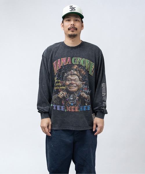 EXAMPLE（エグザンプル）の「EXAMPLE ”WORK OF FICTION” MAMA GNOME L/S TEE（Tシャツ/カットソー・メンズ・ブラック系その他・XXL/XL/L/M）」の13枚目の写真