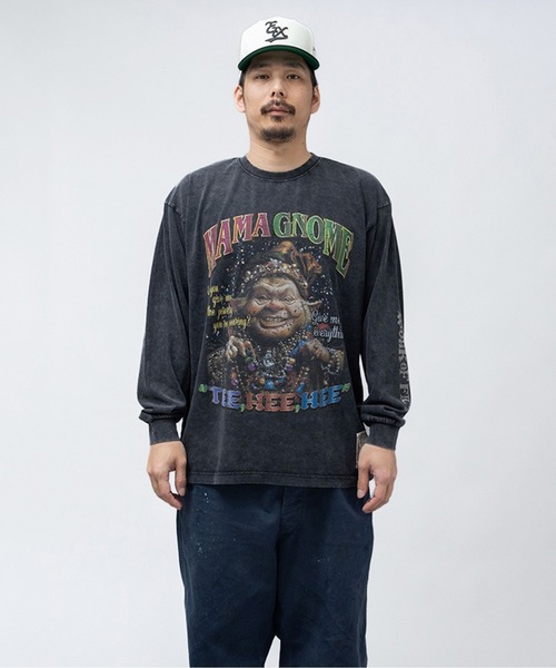 EXAMPLE（エグザンプル）の「EXAMPLE ”WORK OF FICTION” MAMA GNOME L/S TEE（Tシャツ/カットソー・メンズ・ブラック系その他・XXL/XL/L/M）」の10枚目の写真