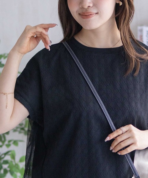Howdy Marie(ハウディ―マリー)の「Howdy Marie ジャガードチュールプルオーバー(Tシャツ/カットソー・レディース・ブラック/イエロー/ブラウン・M/L)」の5枚目の写真