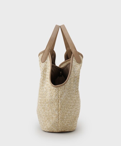 UNTITLED（アンタイトル）の「ナチュラルトート（トートバッグ・レディース・ホワイト系7/キャメル/ブラック系4・99）」の6枚目の写真