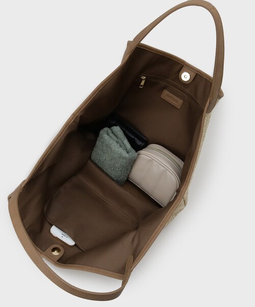 UNTITLED（アンタイトル）の「ナチュラルトート（トートバッグ・レディース・ホワイト系7/キャメル/ブラック系4・99）」の12枚目の写真