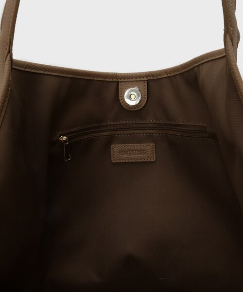 UNTITLED（アンタイトル）の「ナチュラルトート（トートバッグ・レディース・ホワイト系7/キャメル/ブラック系4・99）」の13枚目の写真