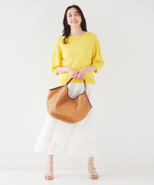 UNTITLED（アンタイトル）の「ナチュラルトート（トートバッグ・レディース・ホワイト系7/キャメル/ブラック系4・99）」の18枚目の写真