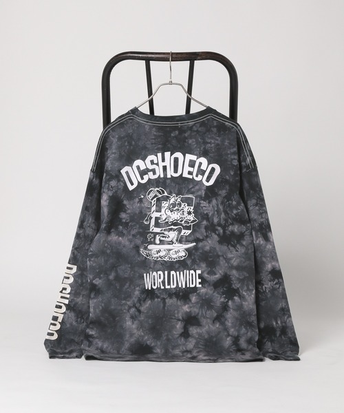 DC（ディーシー）の「【DC】バックプリントオーバーサイズロンT/タイダイ染めロンT（Tシャツ/カットソー・メンズ・その他/ホワイト・LARGE/MEDIUM）」の2枚目の写真