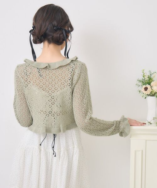 ems excite（エムズエキサイト）の「【新色追加】ダブルリボンティアードチュニック（ワンピース・レディース・ホワイト系その他/ブラック/ブルー/ホワイト・FREE）」の16枚目の写真