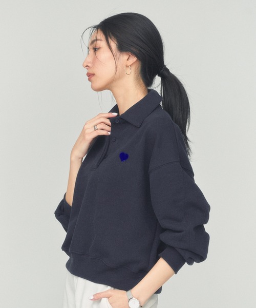 BLUE×PALANG(ブルーパラン)の「RUGBY SWEAT SHIRT(スウェット・レディース・ネイビー/グレー・FREE)」の10枚目の写真