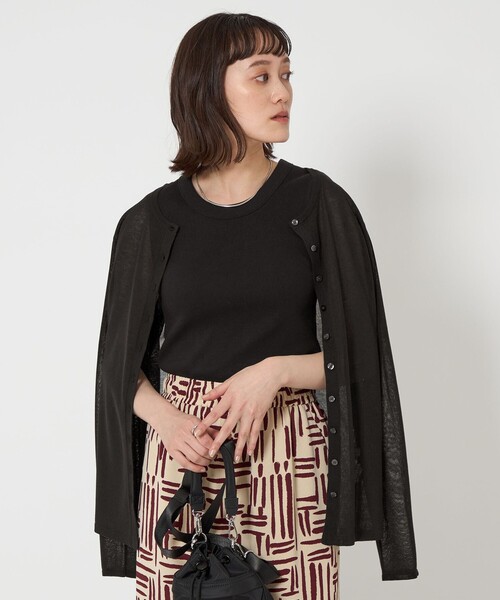 green label relaxing（グリーンレーベルリラクシング）の「ワイドバインダー タンクトップ -抗菌-（タンクトップ・レディース・オフホワイト/ブラック/レッド/ベージュ/その他1・FREE）」の19枚目の写真