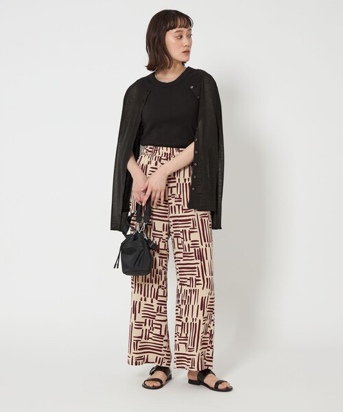 green label relaxing（グリーンレーベルリラクシング）の「ワイドバインダー タンクトップ -抗菌-（タンクトップ・レディース・オフホワイト/ブラック/レッド/ベージュ/その他1・FREE）」の21枚目の写真