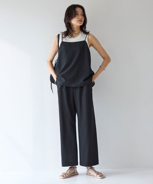 green label relaxing（グリーンレーベルリラクシング）の「ワイドバインダー タンクトップ -抗菌-（タンクトップ・レディース・オフホワイト/ブラック/レッド/ベージュ/その他1・FREE）」の16枚目の写真