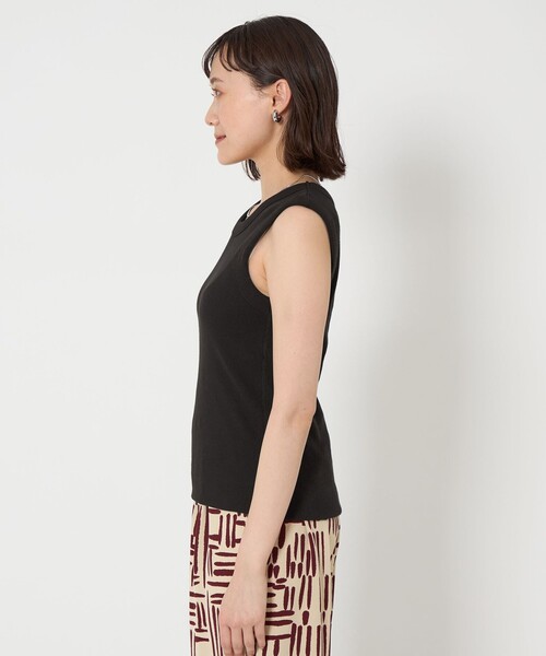 green label relaxing（グリーンレーベルリラクシング）の「ワイドバインダー タンクトップ -抗菌-（タンクトップ・レディース・オフホワイト/ブラック/レッド/ベージュ/その他1・FREE）」の13枚目の写真