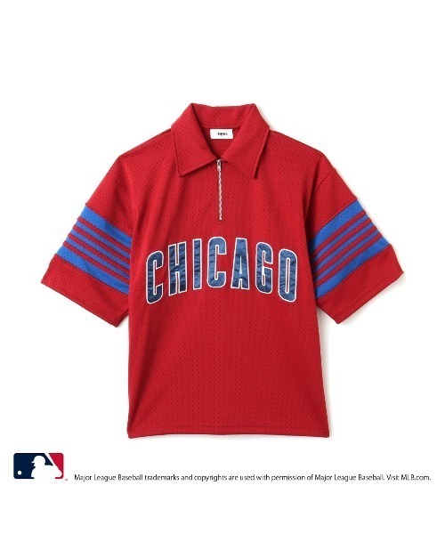 MLB（メジャーリーグベースボール）の「atmos pink MLB Mesh T-shirt / アトモス ピンク エムエルビー メッシュ ティーシャツ【SP】（シャツ/ブラウス・レディース・レッド/ネイビー/ブルー・FREE）」の3枚目の写真