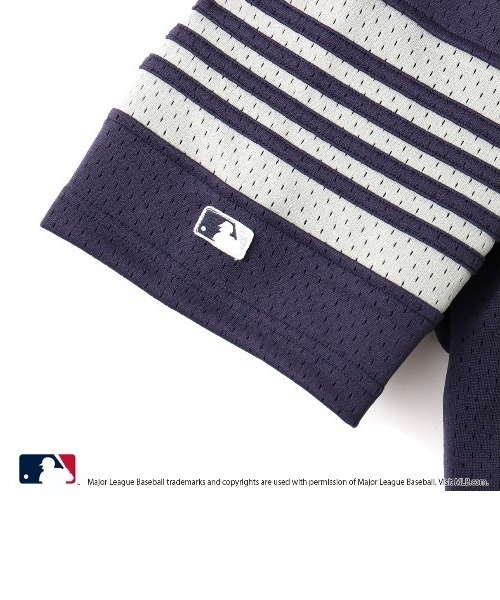 MLB（メジャーリーグベースボール）の「atmos pink MLB Mesh T-shirt / アトモス ピンク エムエルビー メッシュ ティーシャツ【SP】（シャツ/ブラウス・レディース・レッド/ネイビー/ブルー・FREE）」の6枚目の写真