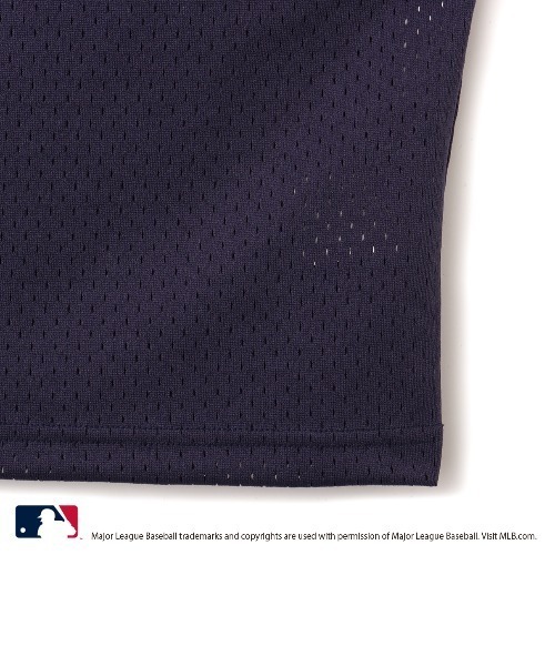 MLB（メジャーリーグベースボール）の「atmos pink MLB Mesh T-shirt / アトモス ピンク エムエルビー メッシュ ティーシャツ【SP】（シャツ/ブラウス・レディース・レッド/ネイビー/ブルー・FREE）」の5枚目の写真