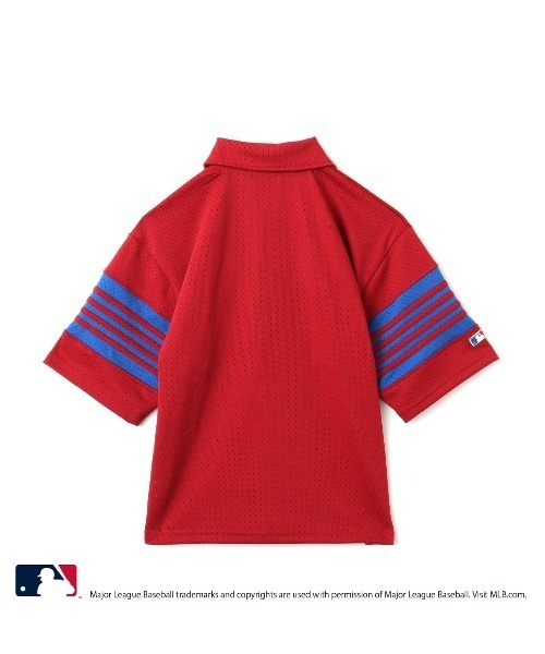 MLB（メジャーリーグベースボール）の「atmos pink MLB Mesh T-shirt / アトモス ピンク エムエルビー メッシュ ティーシャツ【SP】（シャツ/ブラウス・レディース・レッド/ネイビー/ブルー・FREE）」の18枚目の写真