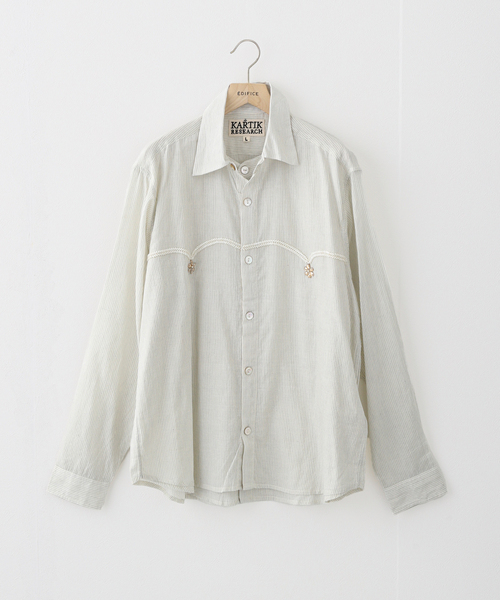 セール】KARTIK RESEARCH (カルティック リサーチ) DOUBLE LAYER SHIRT