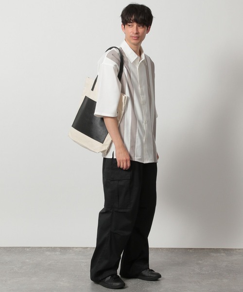 LAKOLE(ラコレ)の「DRY切替シャツ半袖 / 289651(シャツ/ブラウス・メンズ・ブルー/チャコール/ホワイト・X-LARGE/MEDIUM/LARGE/SMALL)」の4枚目の写真