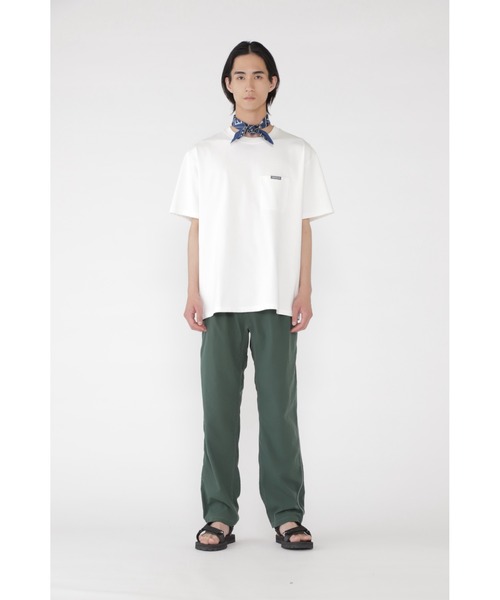 and wander（アンドワンダー）の「BACKPRINT TEE｜バックプリントTシャツ UNISEX（Tシャツ/カットソー・メンズ・ホワイト/ブラック/レッド・S/L/XL/XXL/XS）」の4枚目の写真