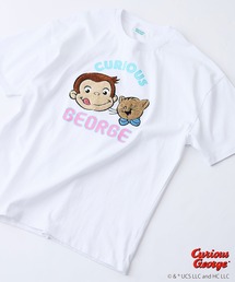 【CURIOUS GEORGE/おさるのジョージ】オリジナルデザイン Tシャツ ジョージ ドロップショルダー ビッグシルエット ユニセックス