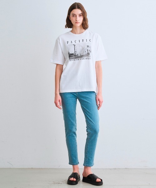 three dots（スリードッツ）の「【unisex】グラフィックTシャツ（Tシャツ/カットソー・レディース・ホワイト系その他/ホワイト系その他3/ホワイト系その他2/ホワイト系その他4・SMALL/MEDIUM/LARGE）」の14枚目の写真