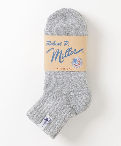 MILLER(ミラー)の「Robert P. Miller / 綿混クォーター丈ソックス 3P / 311C(ソックス/靴下・メンズ・グレー/その他/ホワイト/ブラック・25-27CM)」の10枚目の写真