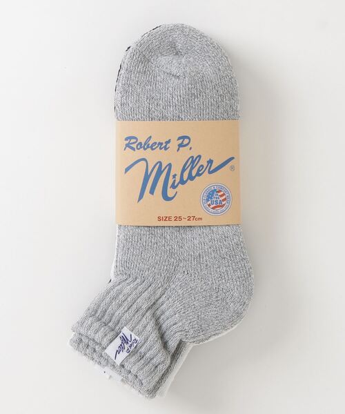 MILLER(ミラー)の「Robert P. Miller / 綿混クォーター丈ソックス 3P / 311C(ソックス/靴下・メンズ・グレー/その他/ホワイト/ブラック・25-27CM)」の12枚目の写真