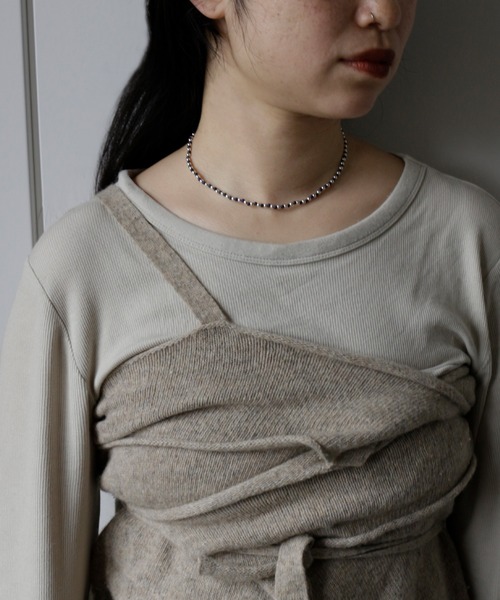 whoseA(フーシー)の「【silver925】GainNecklace/ガインネックレス(ネックレス・レディース・クリア/ブラック/ブルー・FREE)」の13枚目の写真